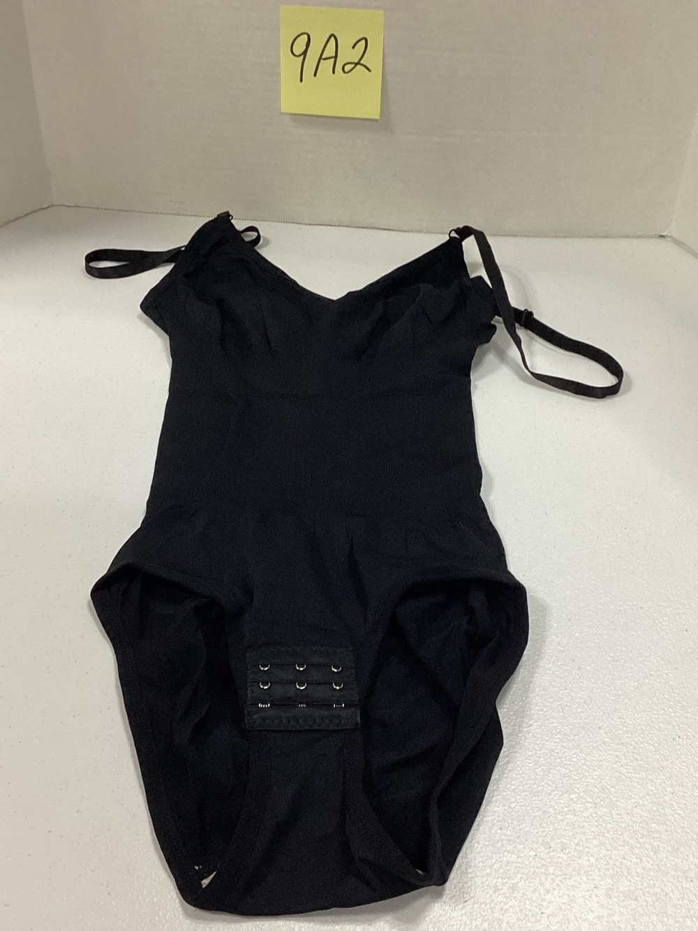 Black Adjustable-Strap Shapewear Bodysuit for Women